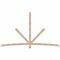 Ekena Millwork Alberta Smooth Timber Gable Bracket, Douglas Fir, 108"W x 63"H x 1 1/2"D x 3 1/2"F, 14/12 Pitch GBW108X63X0204ALB00SDF - alternate 1